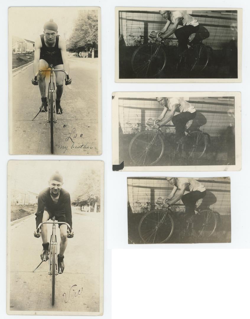 Collection of Bicycle Racer Photos: Nice grouping. One is Identified as Lee Cawley