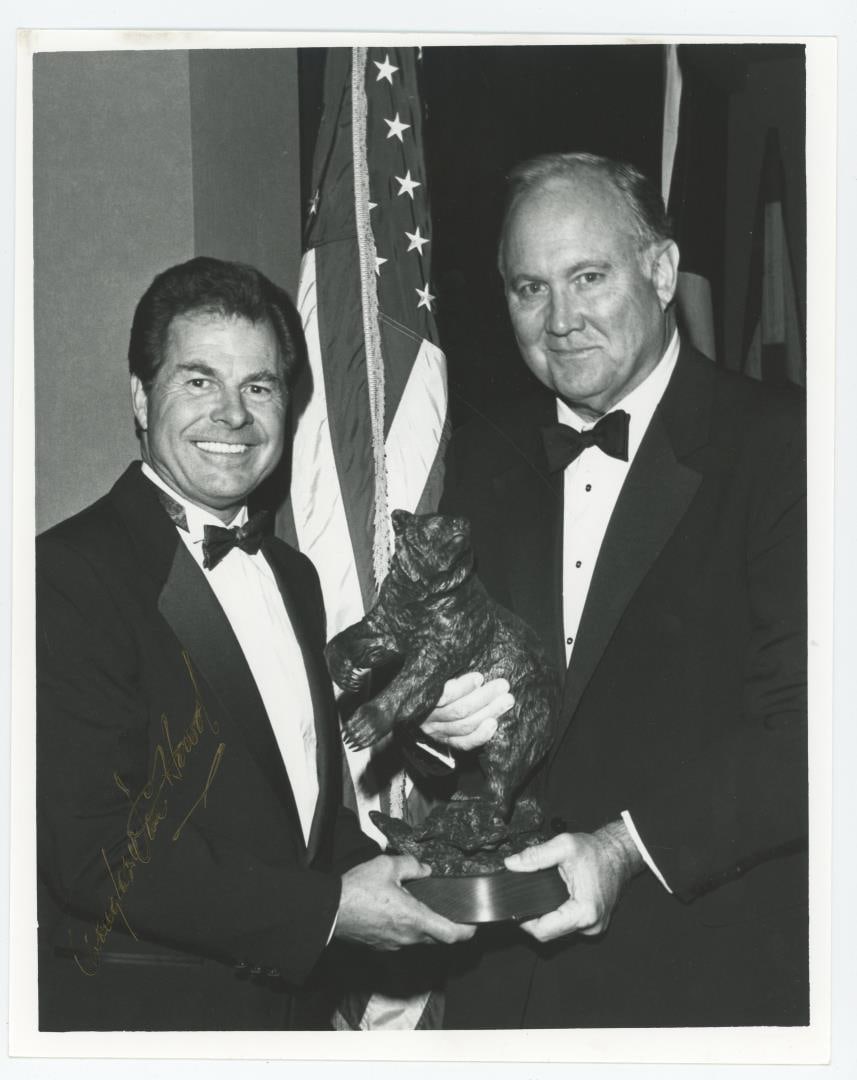 Douglas Van Howd Bronze Artist Signed Photo: 8" by 10".