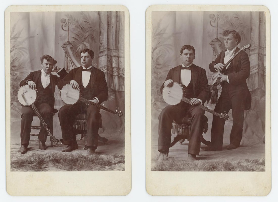 Occupational Banjo Player Musician Cabinet Photos (1 of 3)
