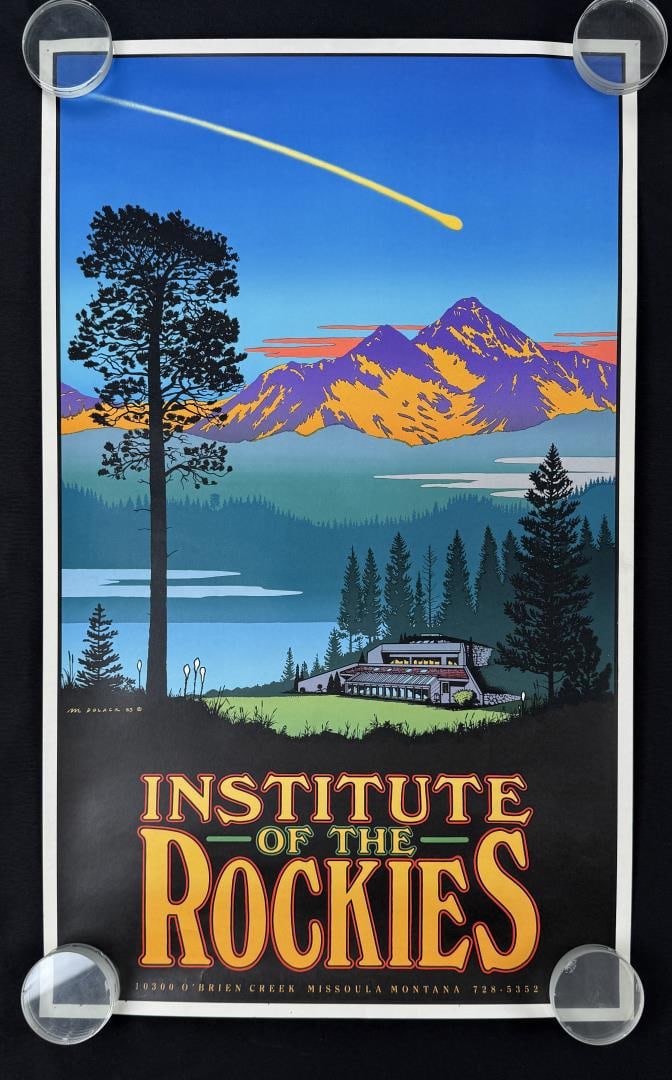 Institute of the Rockies Monte Dolack Print: 17" by 28".