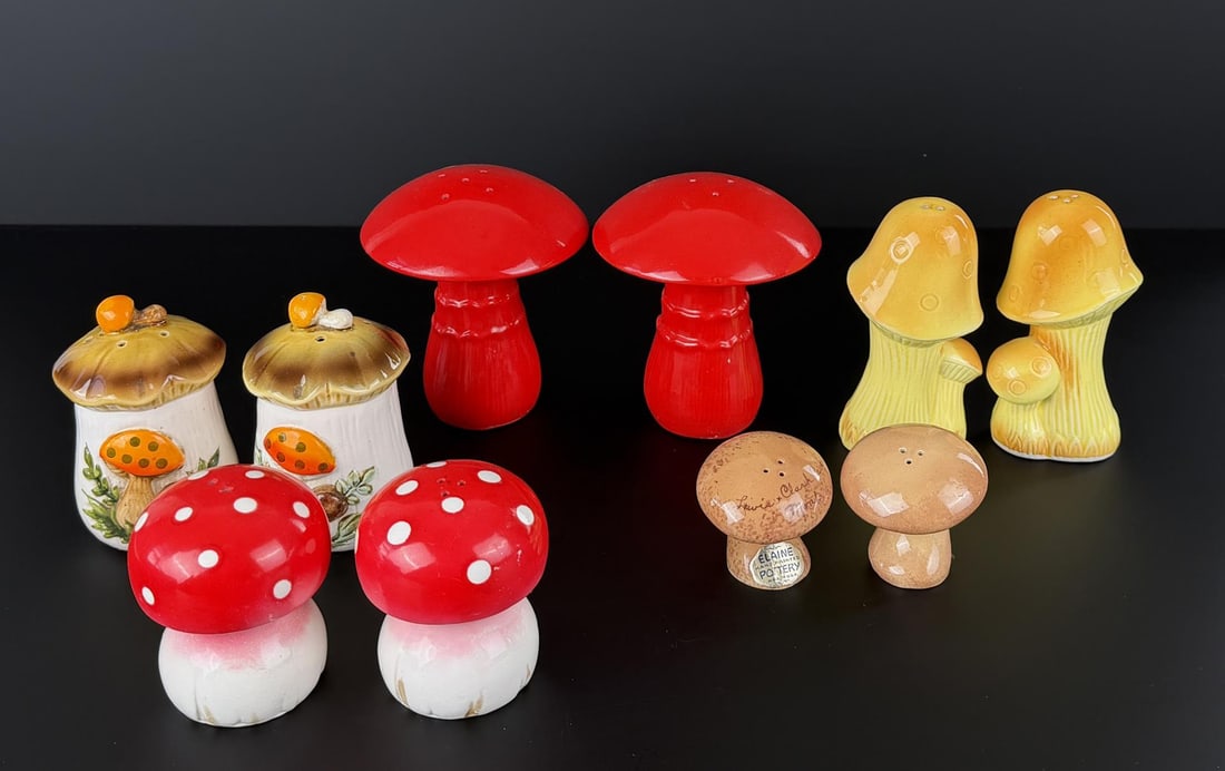 Collection of Mushroom Salt & Pepper Shakers (1 of 8)