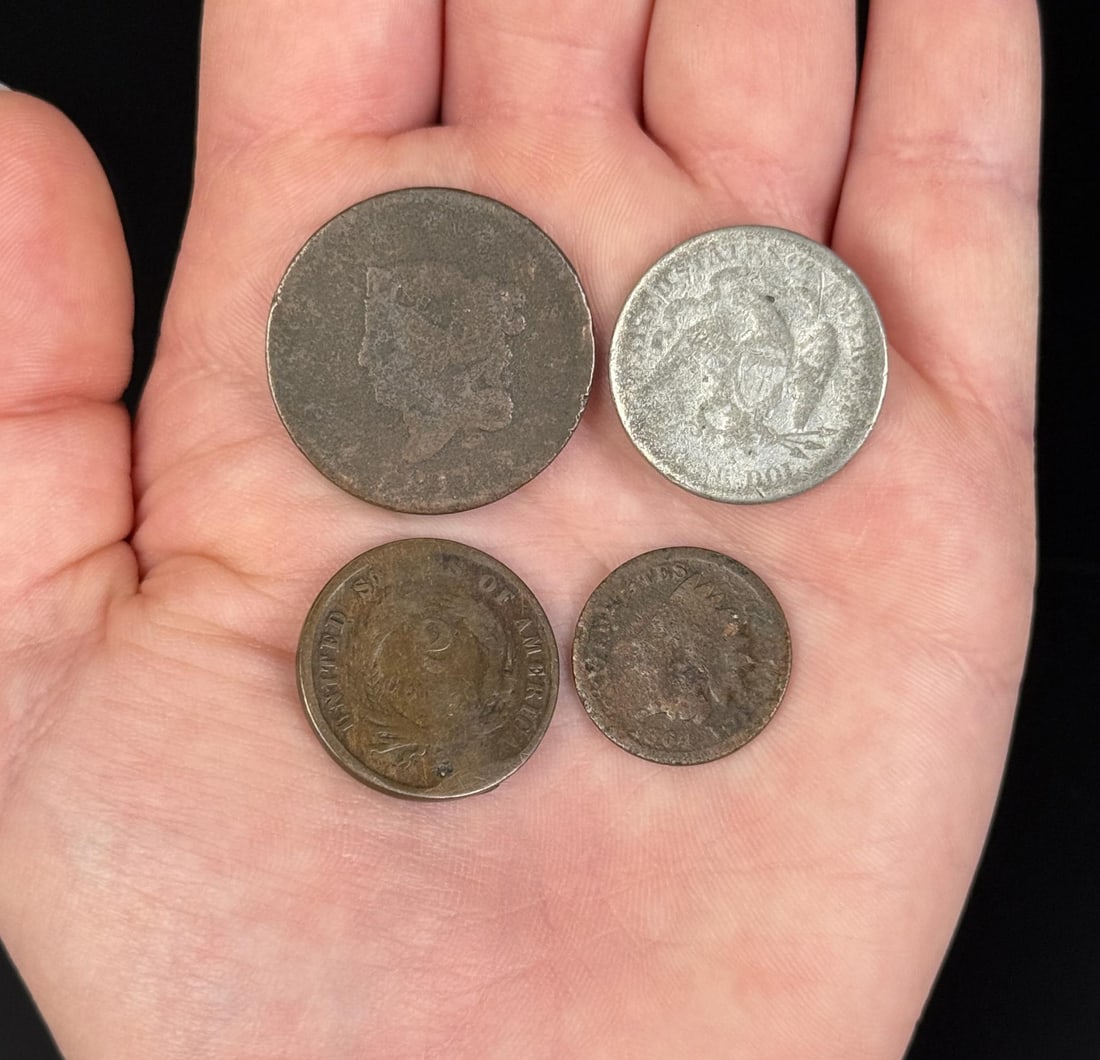 Coronet Head Seated Liberty US Coins (1 of 3)