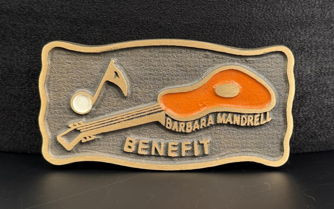 Barbara Mandrell Benefit Brass Belt Buckle (1 of 3)