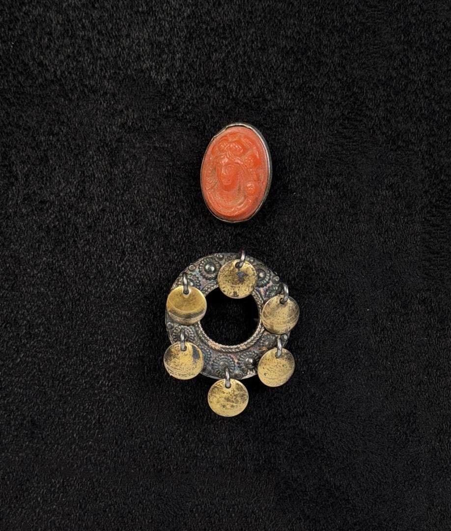 Victorian .830 and Sterling Silver Jewelry.: Nice grouping