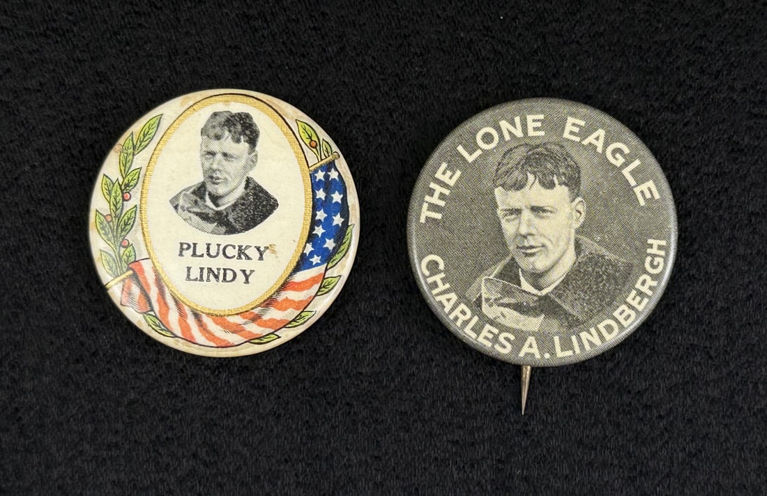 Charles Lindbergh Celluloid Buttons (1 of 4)