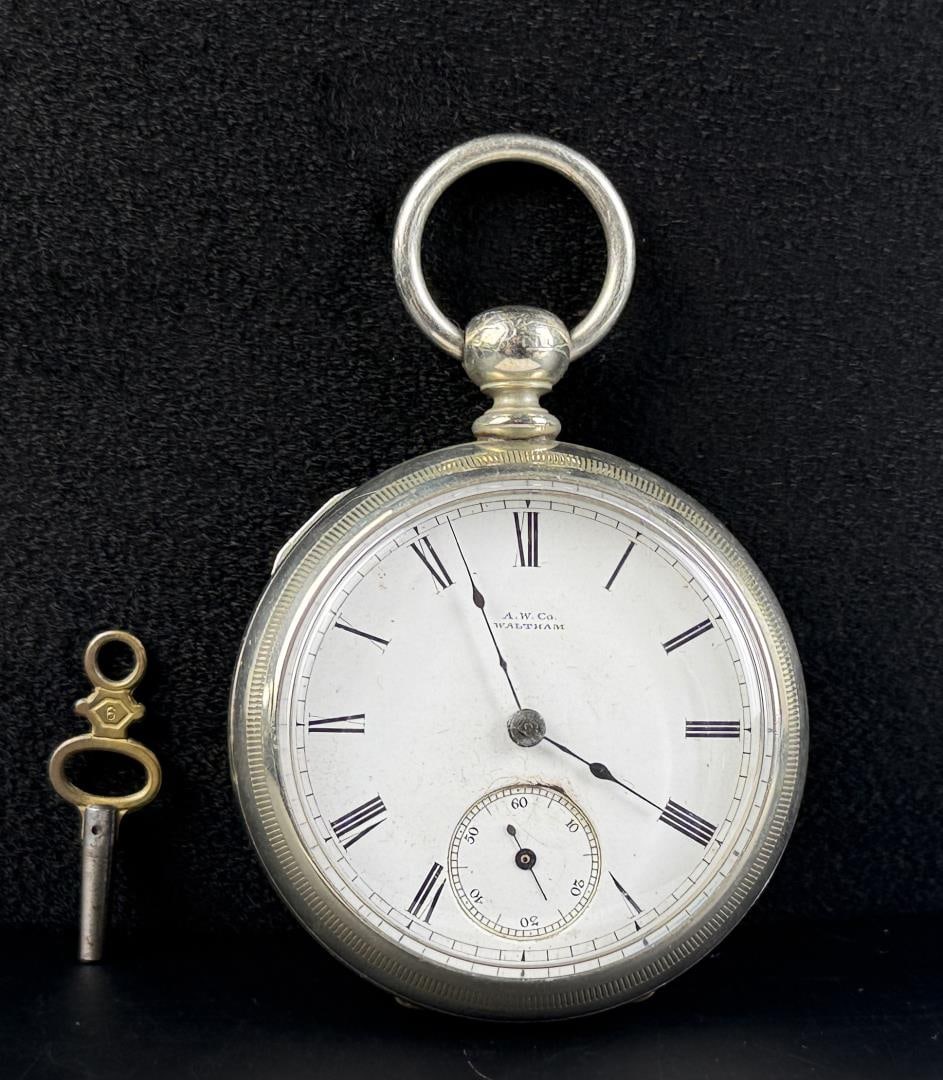 Waltham P.S. Bartlett Model 1877 Pocket Watch: 18s, 11j, made in 1880. Working