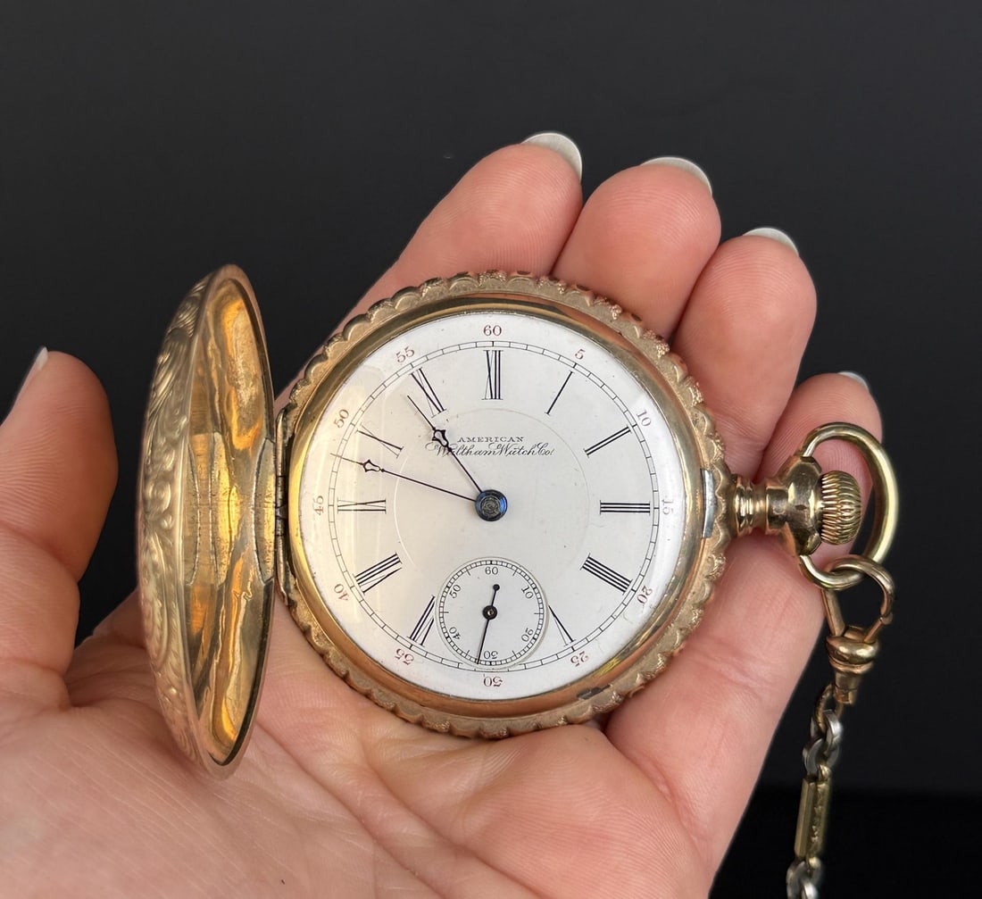 Waltham P.S. Bartlett Model 1883 Pocket Watch: 18s, 15j, made in 1892. Working.