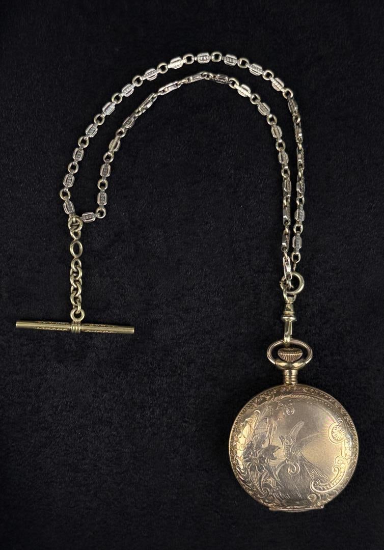 American Waltham Seaside Model 1890 Pocket Watch: 6s, 15j, made in 1900. Working.