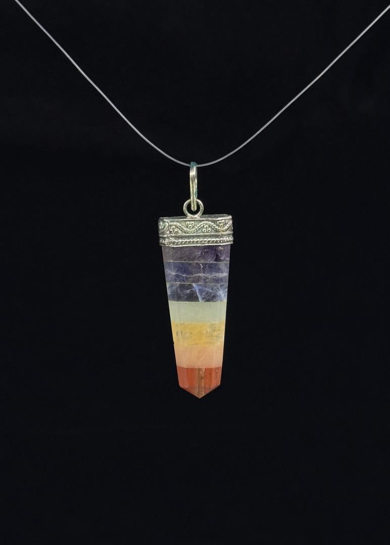 Rainbow Chakra Crystal Pendant (1 of 3)