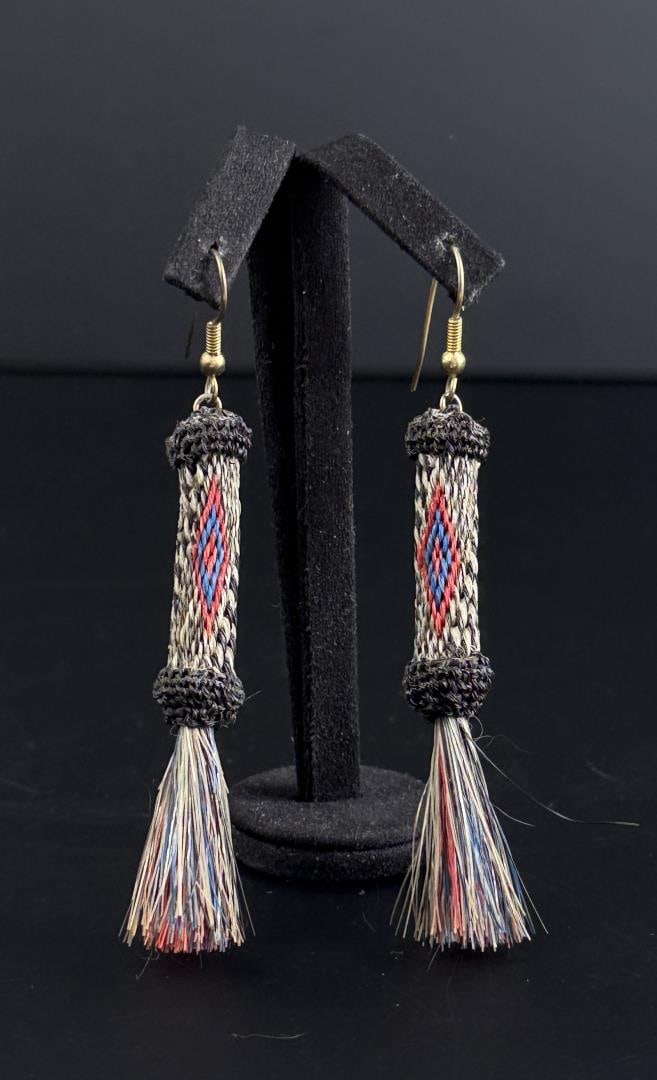 Deer Lodge Prison Montana Horsehair Earrings (1 of 3)