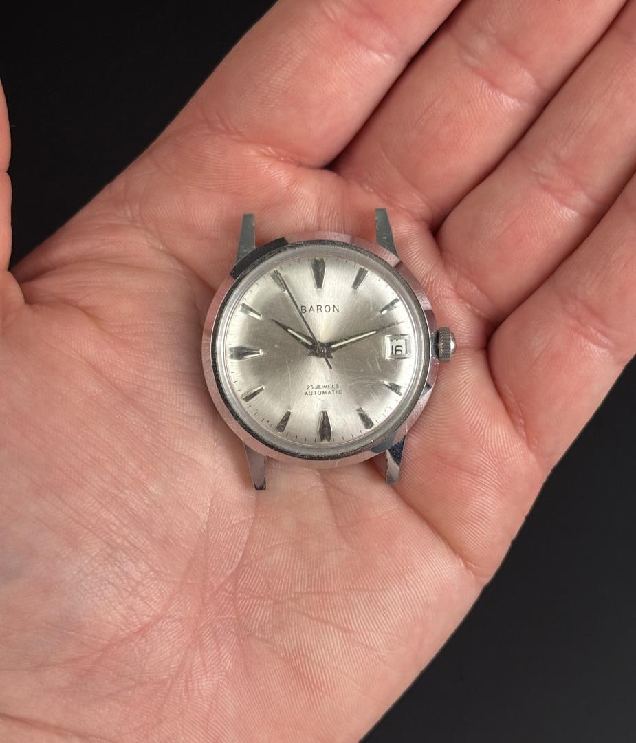 Baron 25 Jewel Automatic Watch: Working condition.