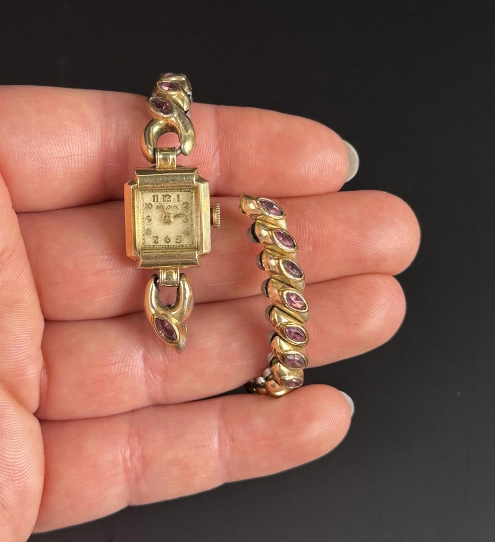 10K Gold Filled Bulova Ladies Watch: Watch is in working condition.