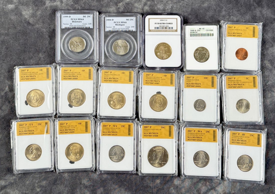 Collection of Graded Coins (1 of 7)