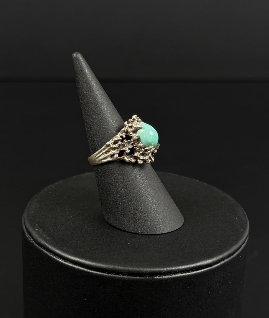 Sterling Silver Turquoise Ring - 2