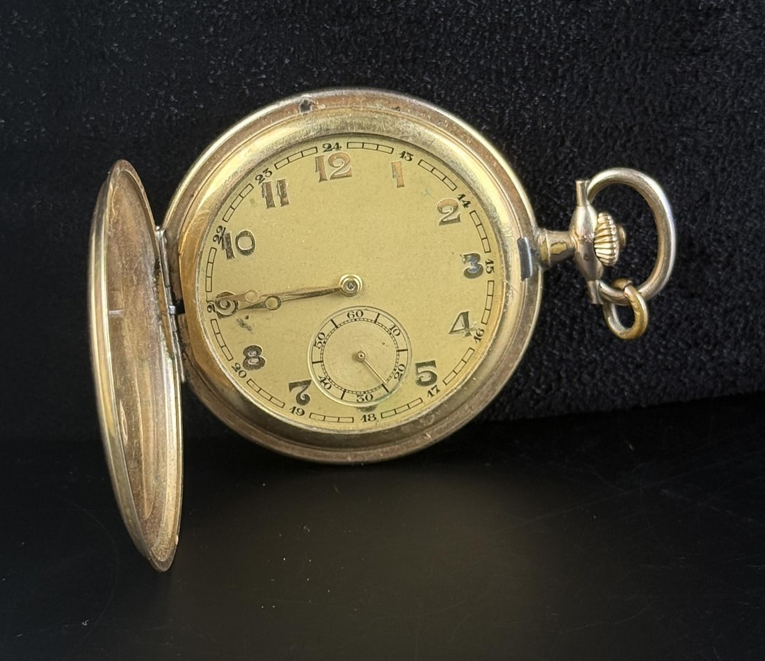 Hermosa Gold Filled Pocket Watch: Working.
