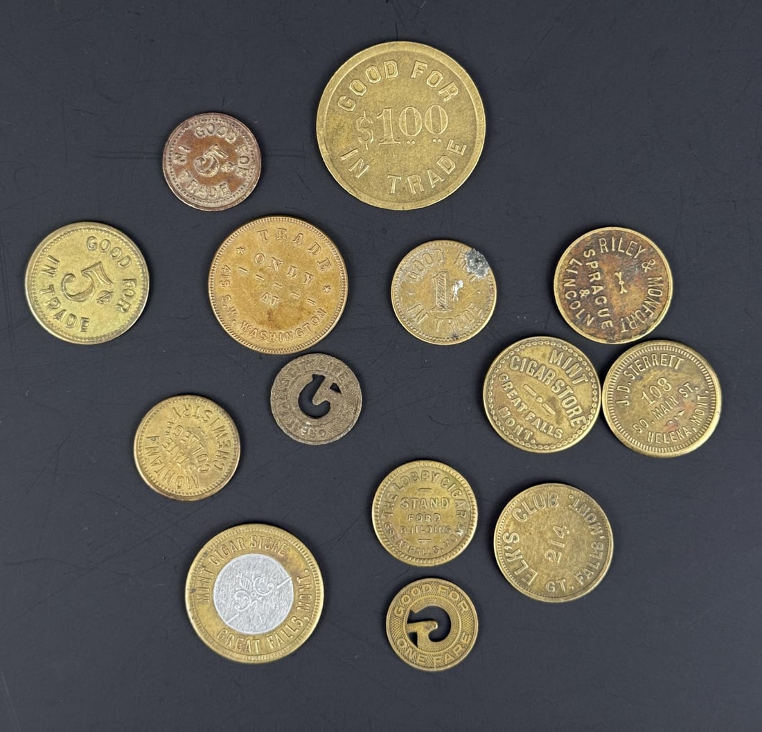 Collection of Montana Trade Tokens (1 of 3)