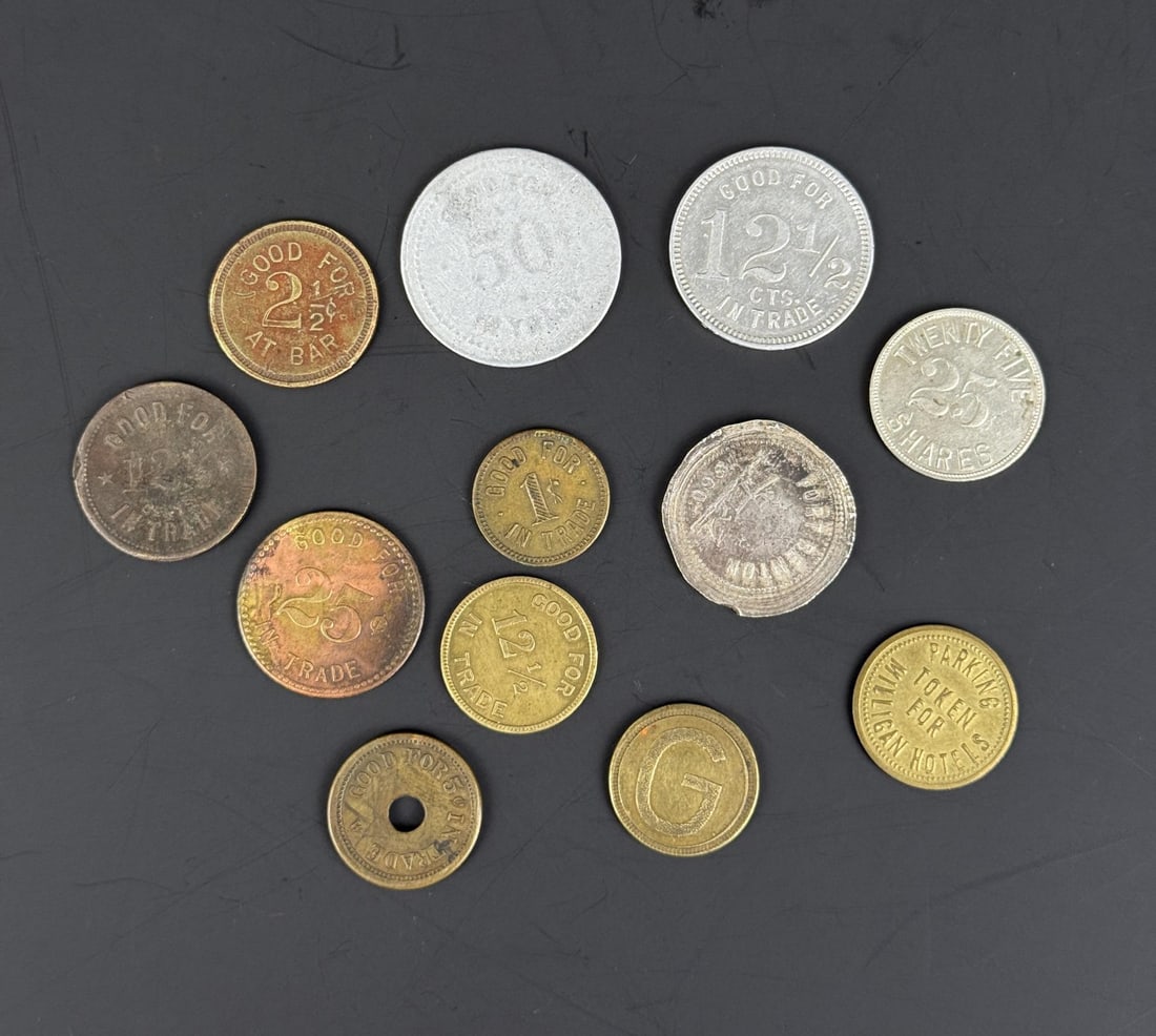 Collection of Montana Trade Tokens: Nice grouping