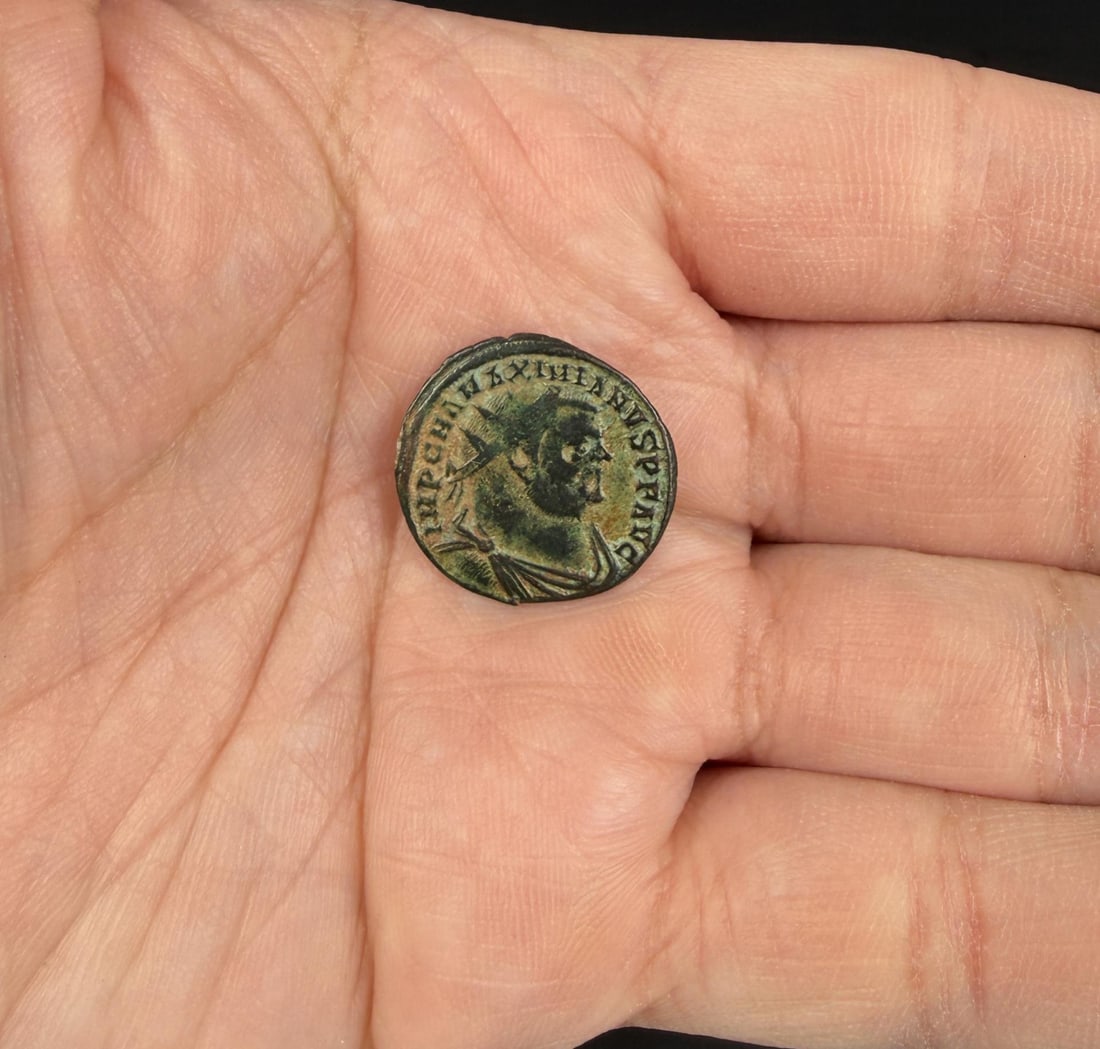 Maximian Jupiter 292 AD Ancient Roman Coin: Nice example