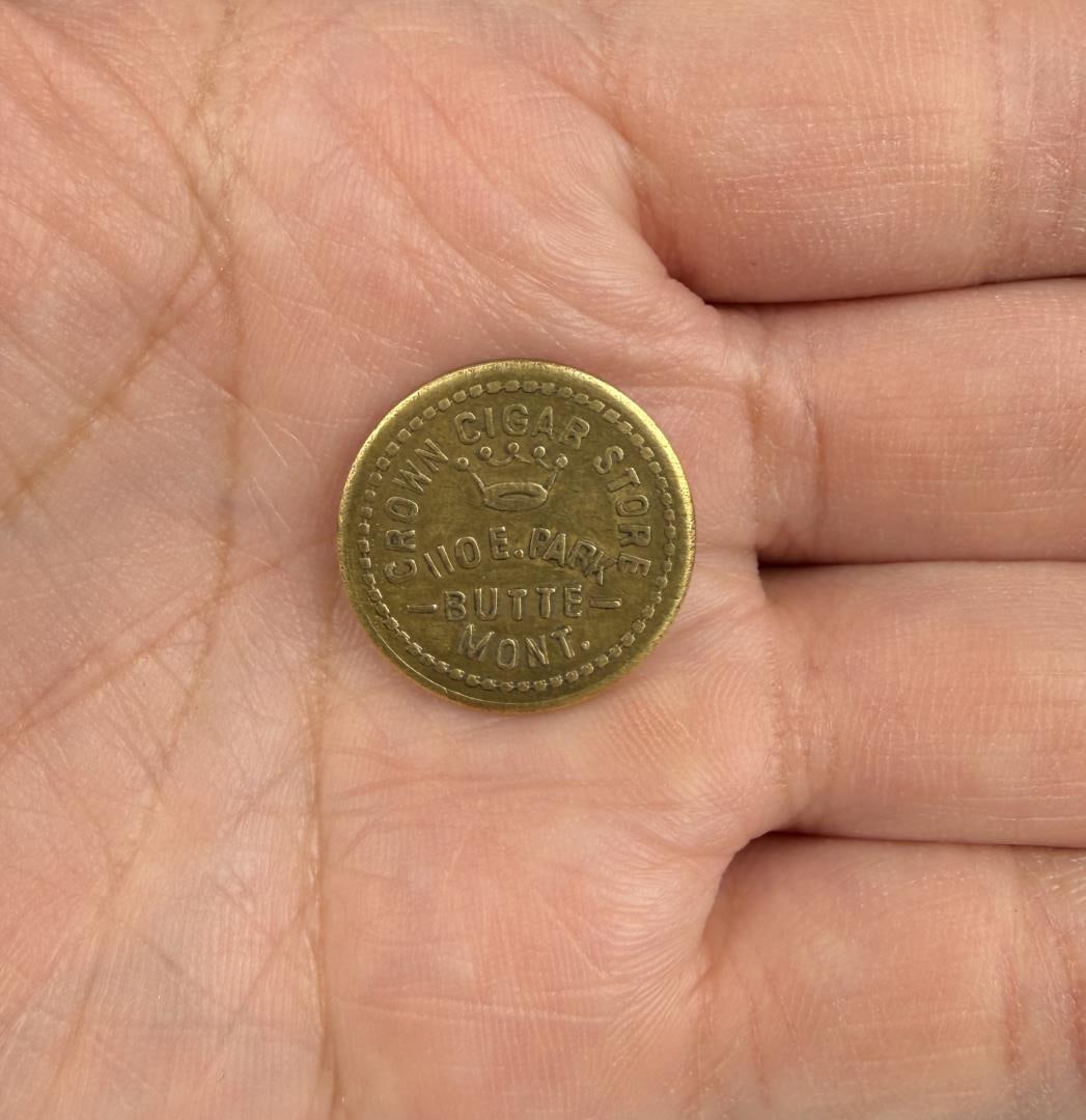 Crown Cigar Store Butte Montana Token: 12 1/2c in trade.