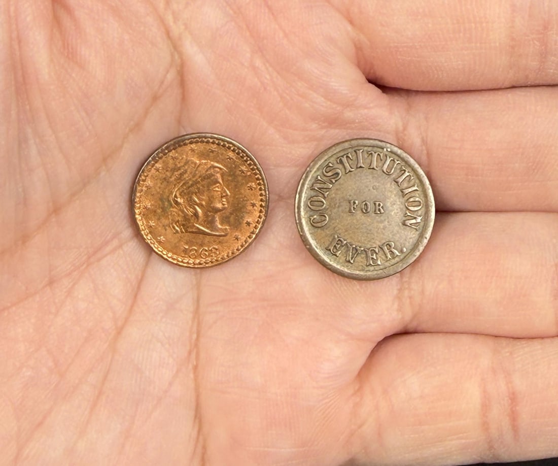Civil War Patriotic Tokens: Nice grouping