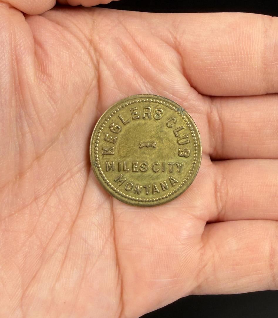 Keglers Club Miles City Montana Token: 25c