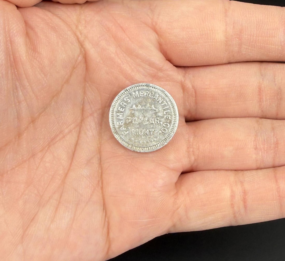 Farmers Mercantile Poplar Montana Token (1 of 3)
