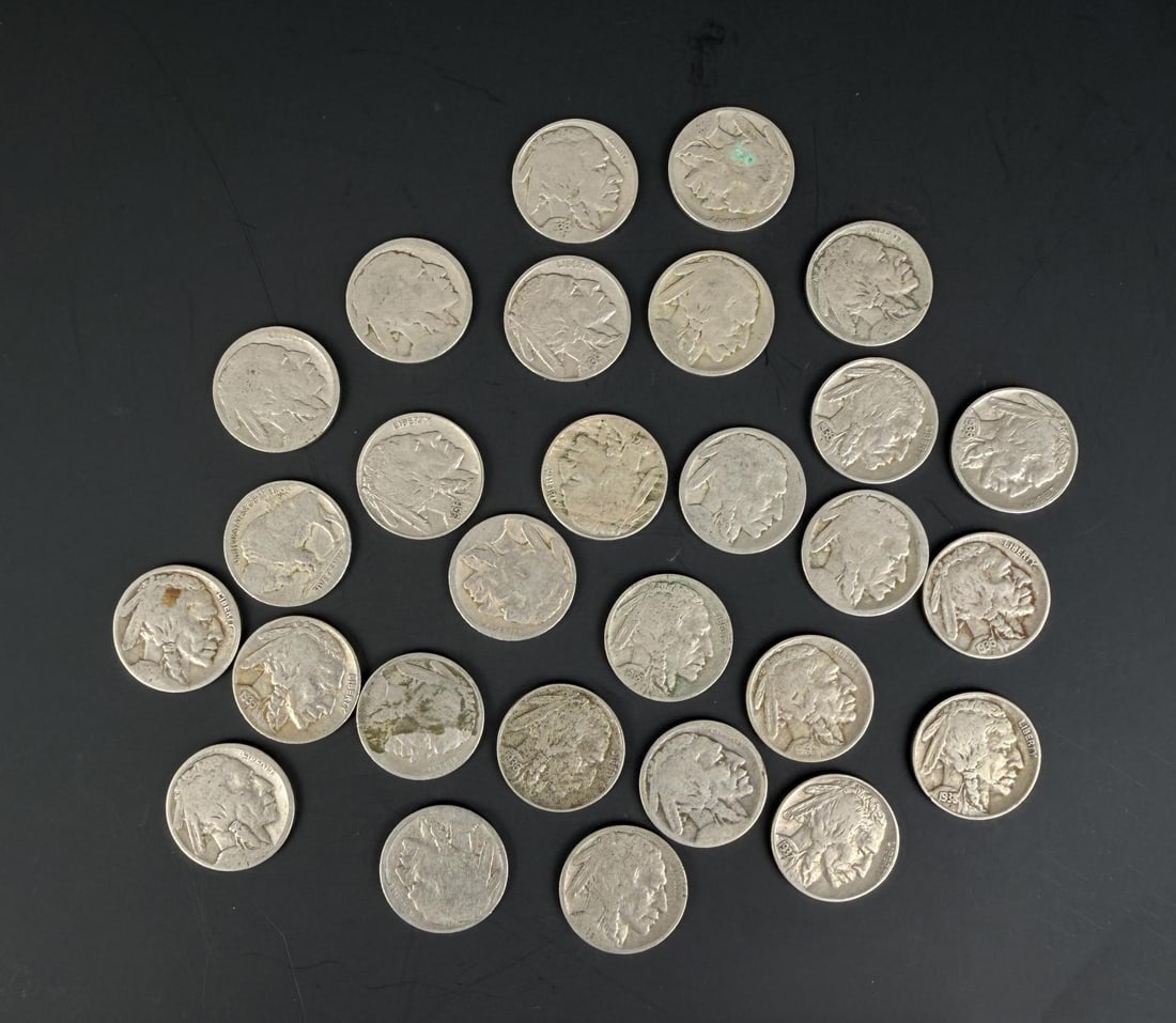 Collection of Buffalo Nickels (1 of 3)
