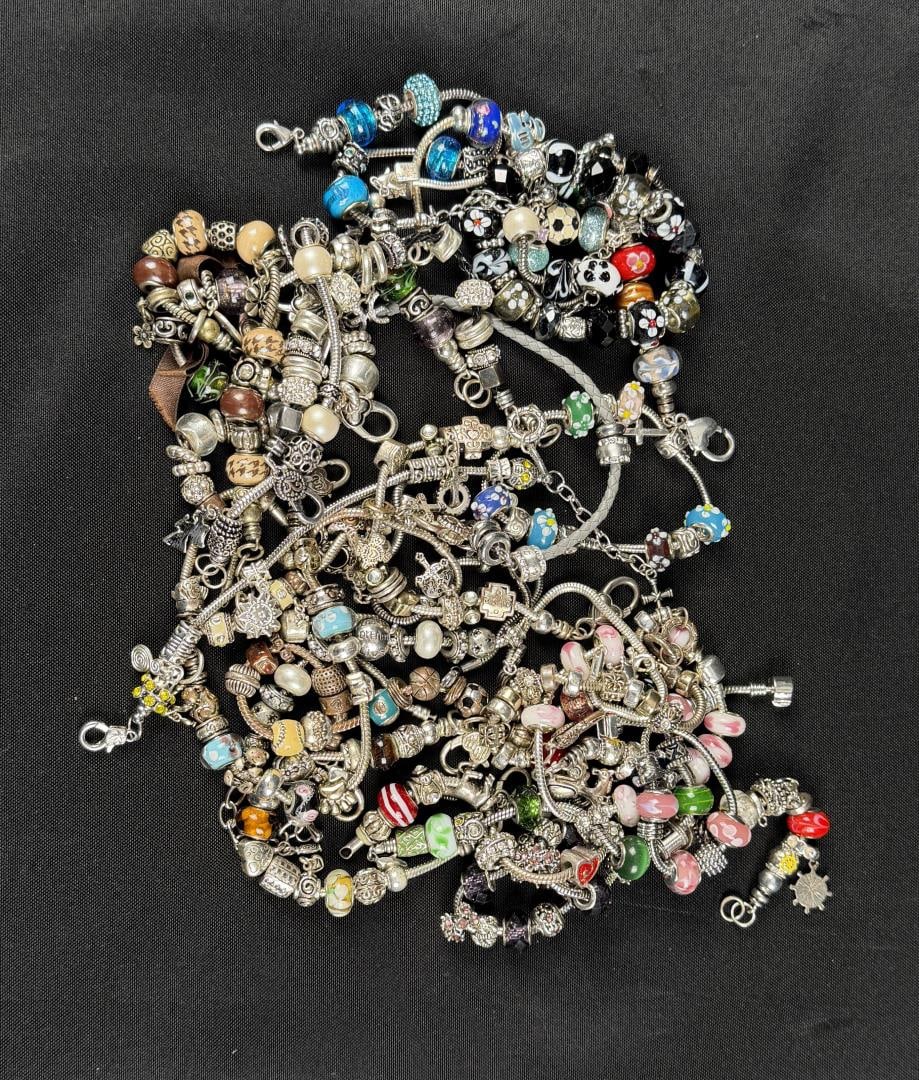 2 Pounds of Pandora Style Charm Bracelets (1 of 5)