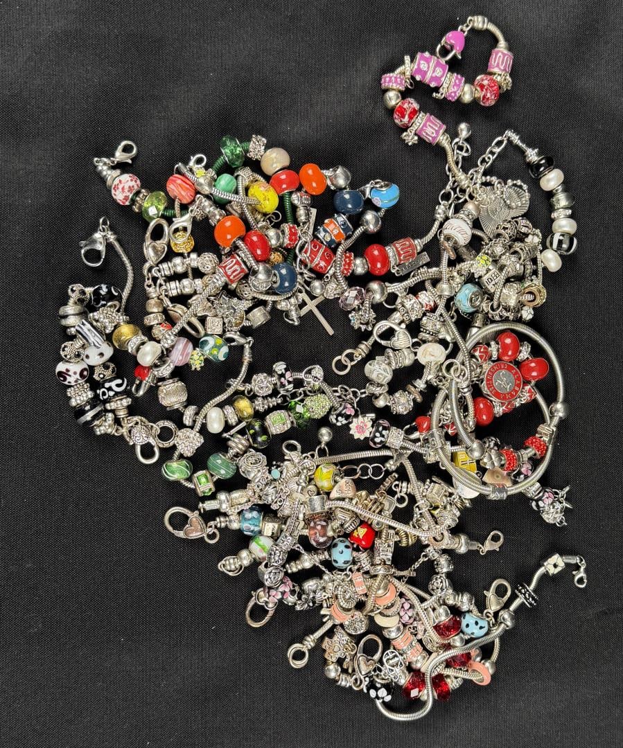 2 Pounds of Pandora Style Charm Bracelets (1 of 5)