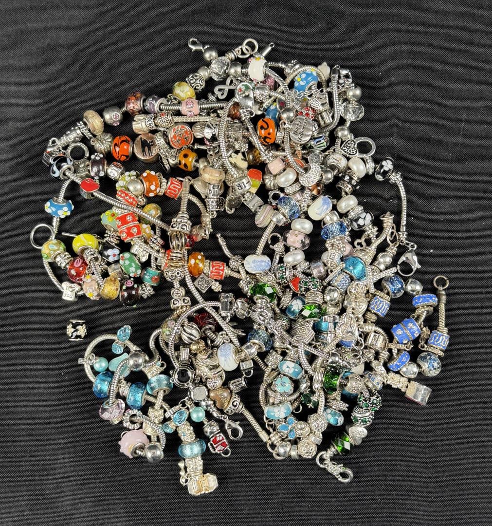 2 Pounds of Pandora Style Charm Bracelets (1 of 5)