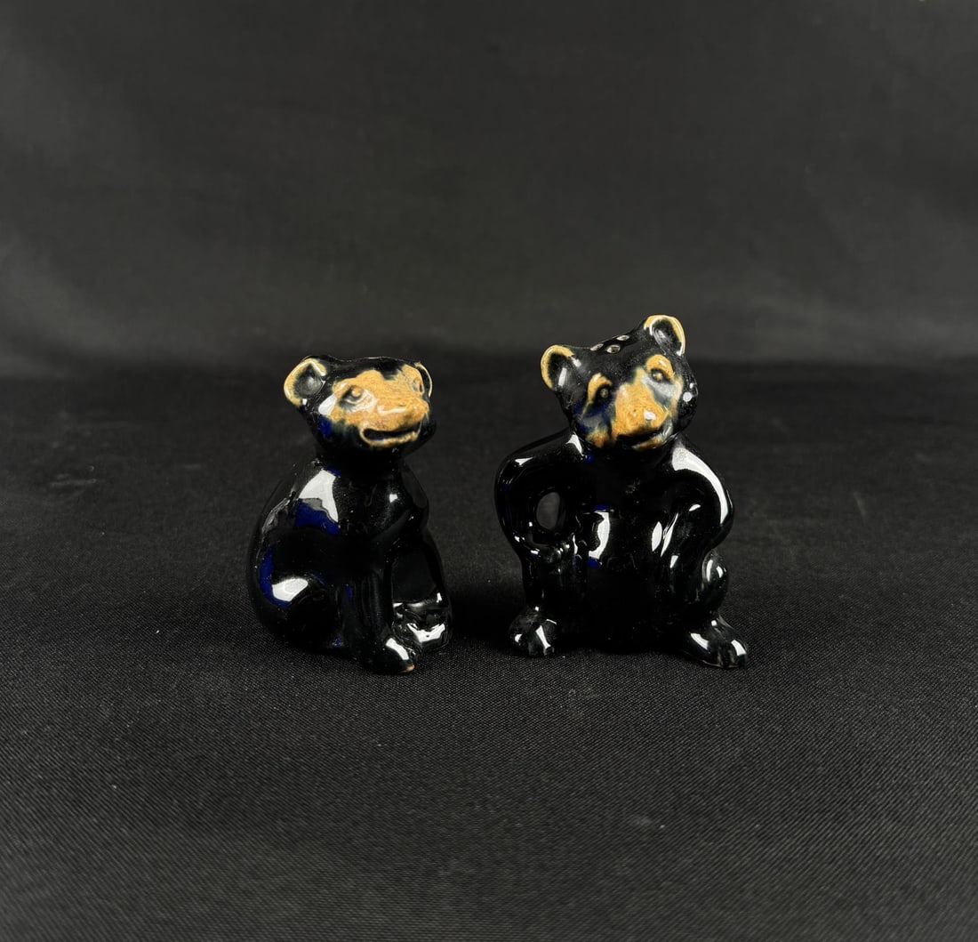 Rosemeade Bear Salt & Pepper Shakers: 3 1/8" by 2" by 2".