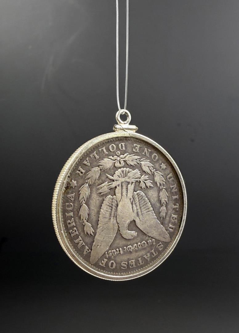 1887 O Morgan Silver Dollar Pendant - 2