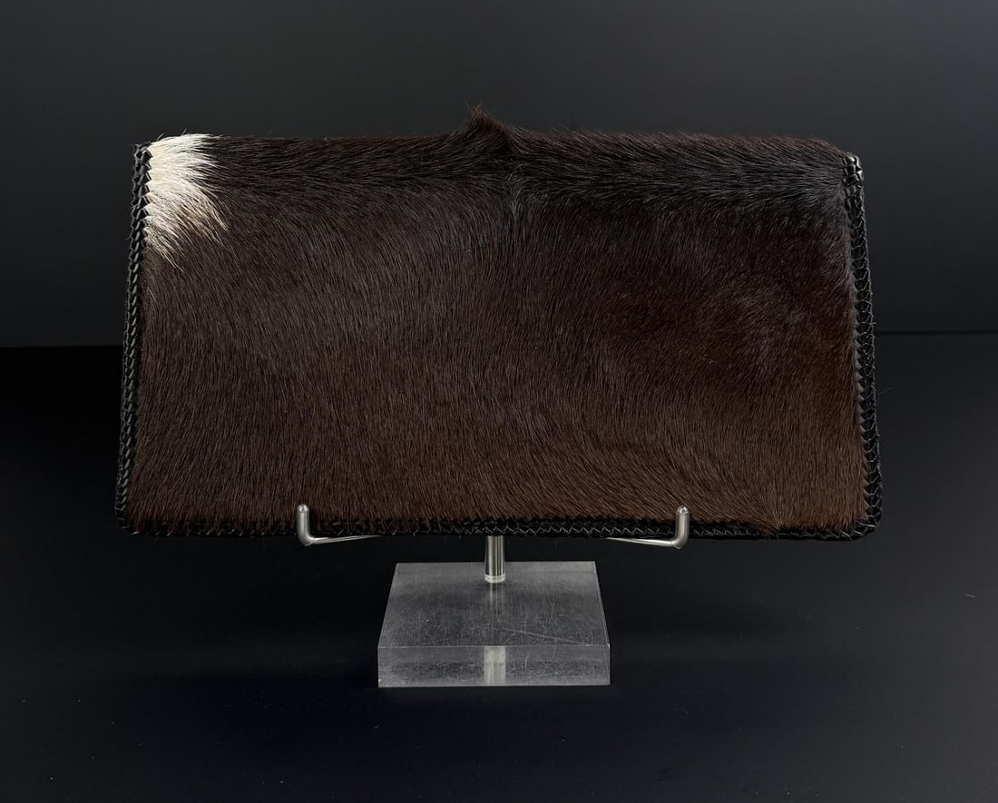 Cowboy Cow Hide Wallet Check Book Cover: 6 1/2" by 11 1/4"