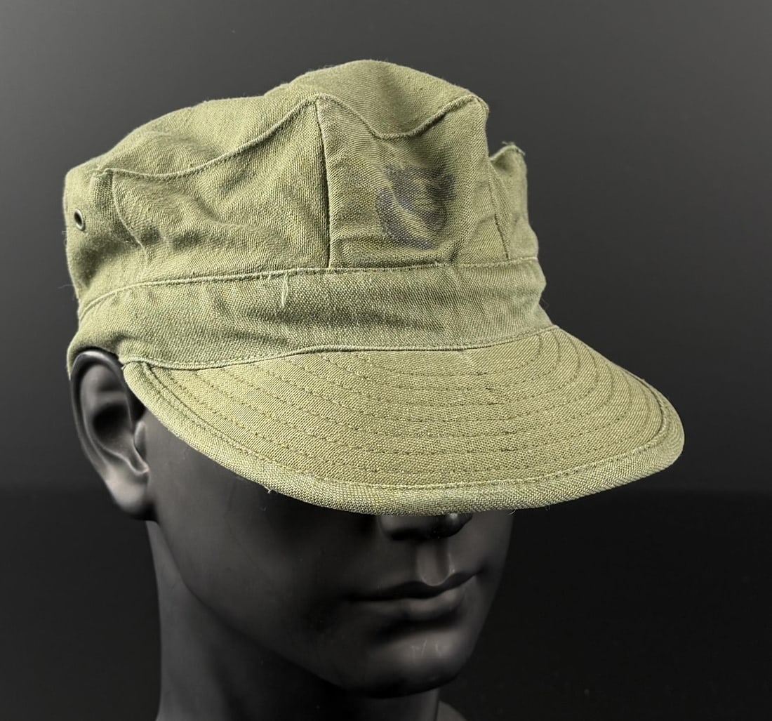 Korean War USMC Marine HBT Utility Fatigue Cap (1 of 6)