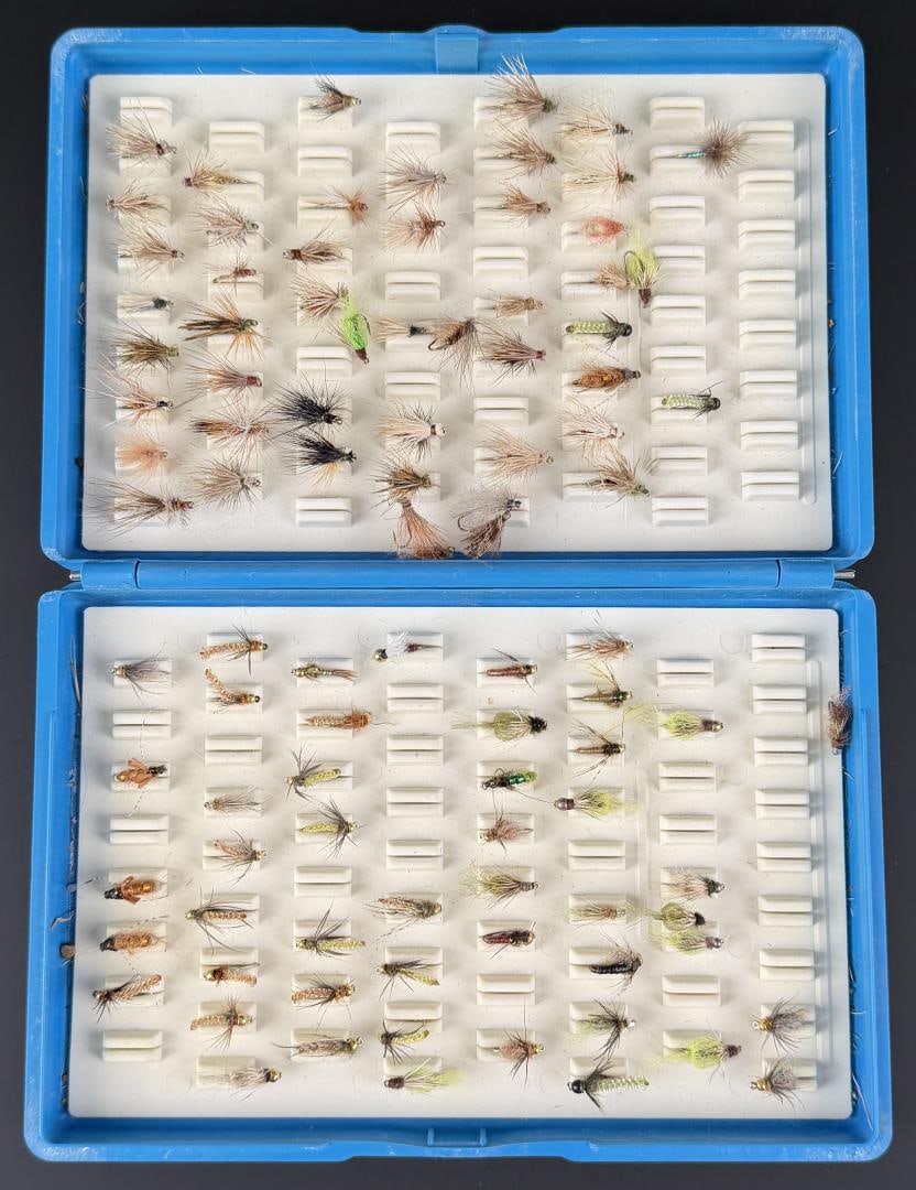 Montana Fly Fishing Flies: 6 1/4" by 4 1/4".