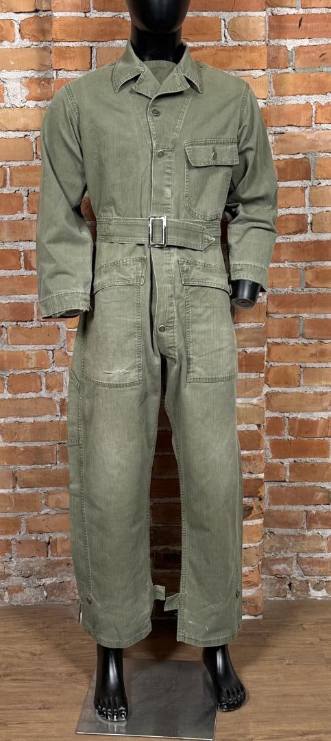 WW2 US Army HBT Tanker Mechanic Coveralls (1 of 9)