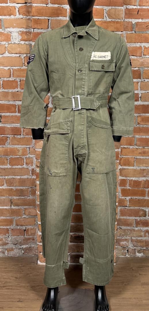 WW2 US Army HBT Tanker Mechanic Coveralls (1 of 12)