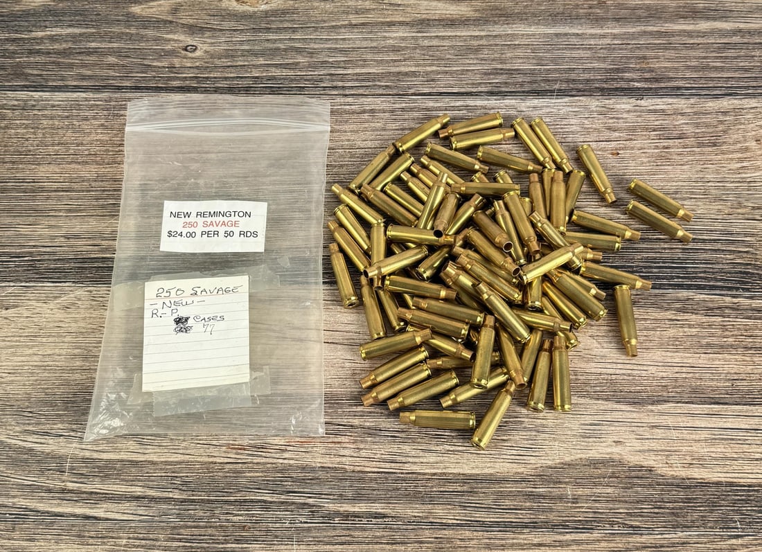 Remington .250 Savage Rifle Brass: 90 total