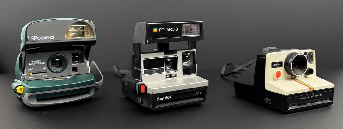 Polaroid Land Sun Express Instant Cameras: Nice grouping.