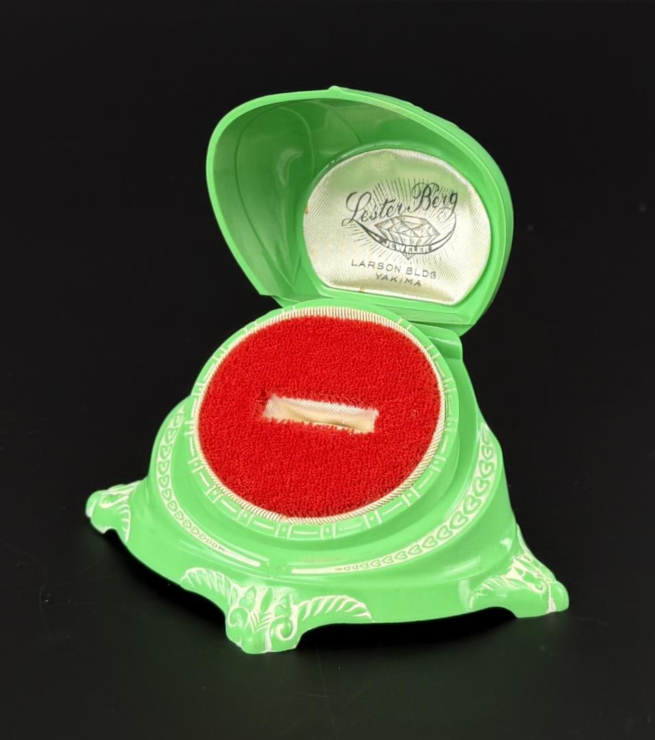 Art Deco Celluloid Ring Box - 2