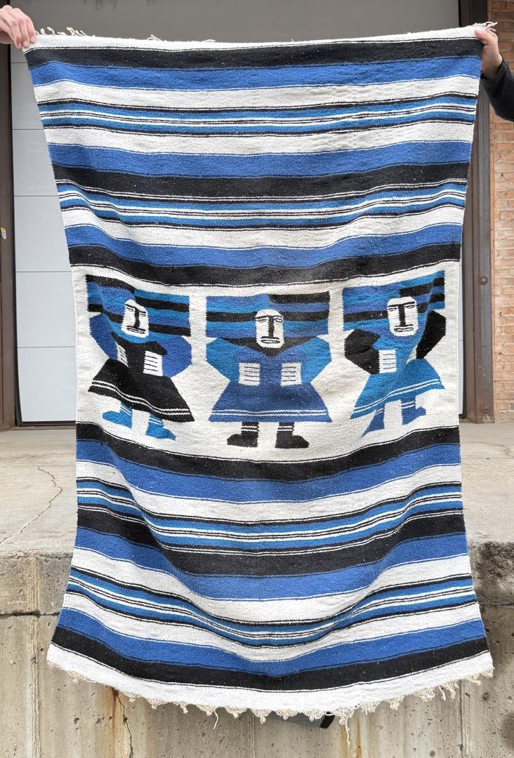 Mexican Aztec Pattern Blanket Rug - 2