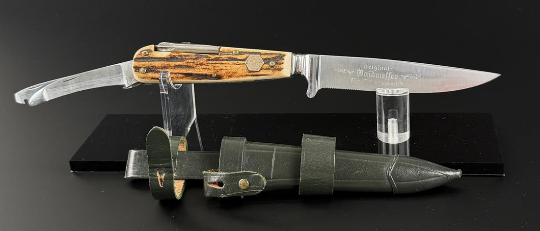 Puma Waidmeffer 3591 Gamekeeper Knife: 9" long. Nice example.