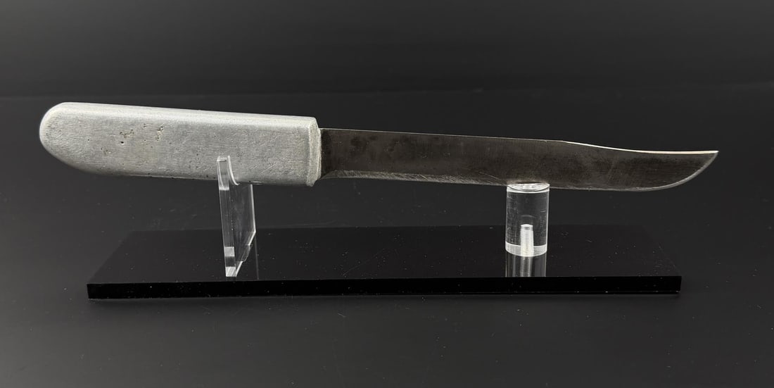 WW2 Anaconda Montana Theater Made Knife: 12 3/8" long. Cast aluminum handle.