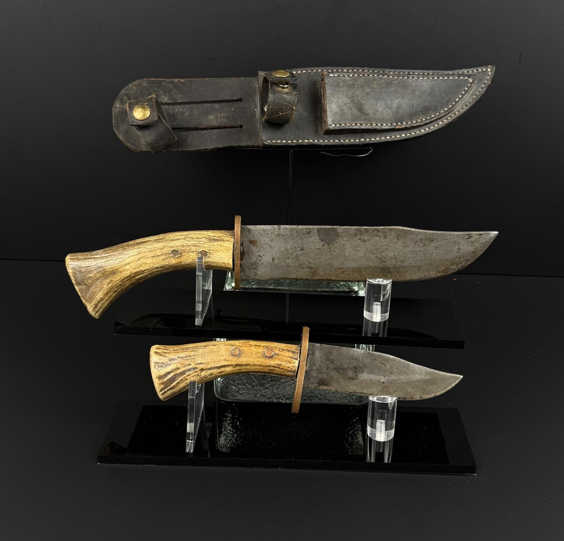 WW2 Theater Made Fighting Knife Set: Largest is 13" long.