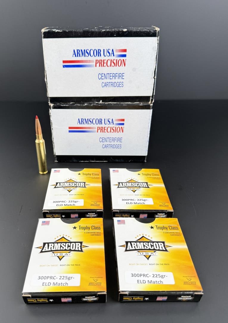 .300 PRC Rifle Ammo: California and New York Shipments requires this lot to be sent to an FFL Dealer. 40 rounds total.