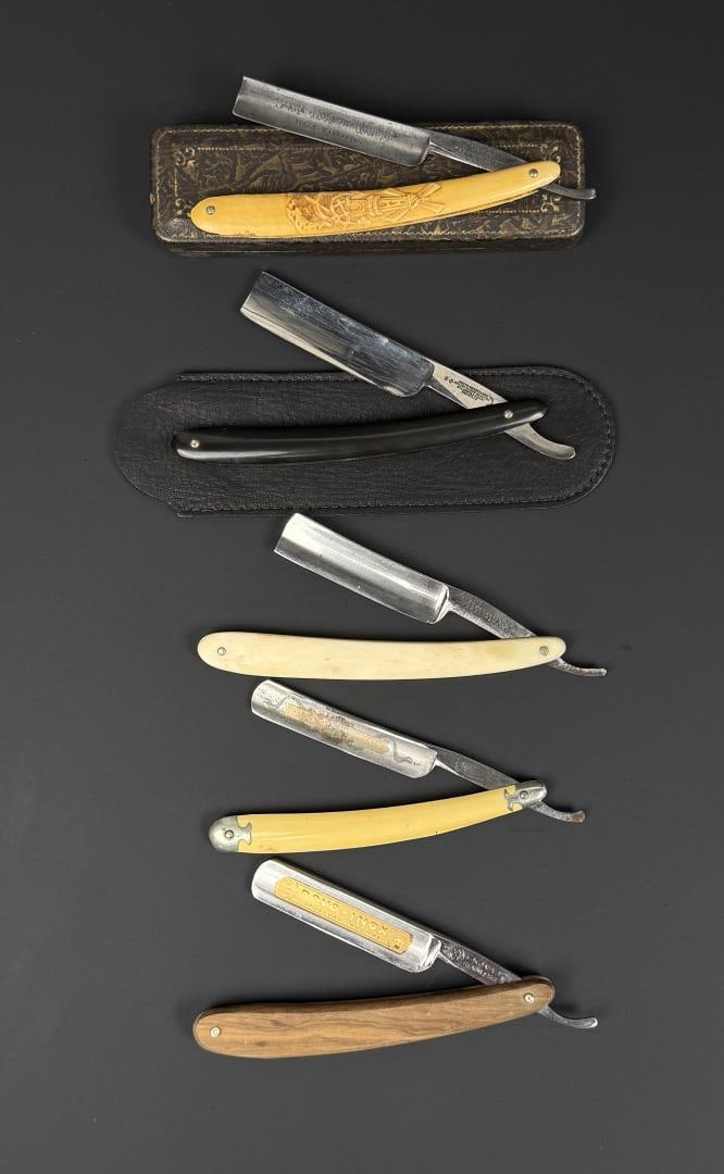 Collection of Antique Shaving Straight Razors (1 of 16)
