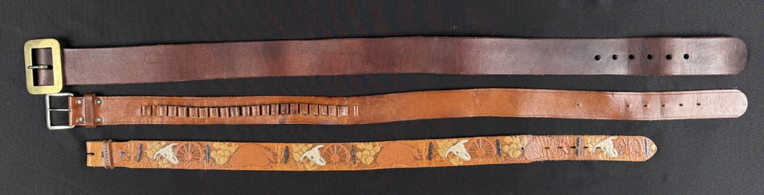 Collection of Vintage Leather Belts (1 of 7)