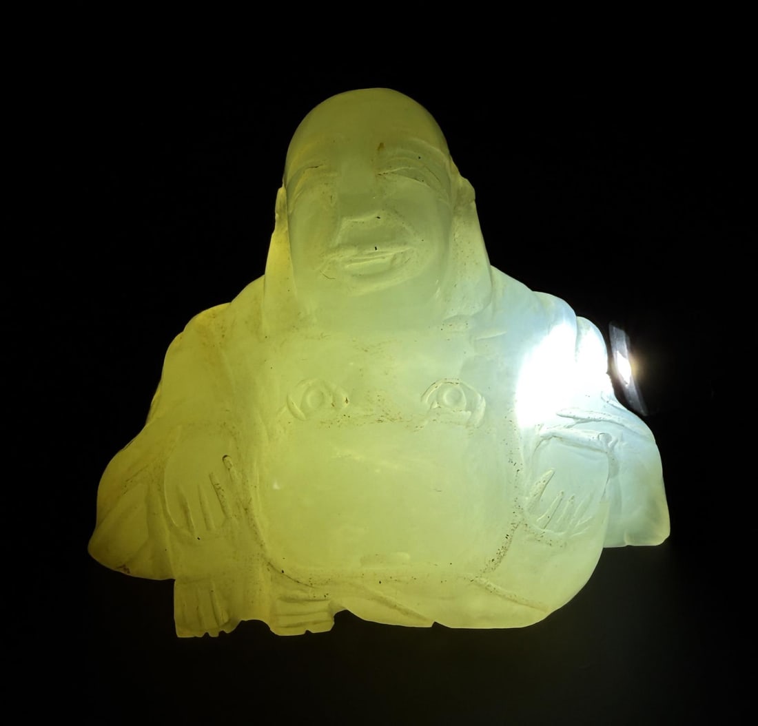 Chinese Carved Jade Buddha (1 of 5)