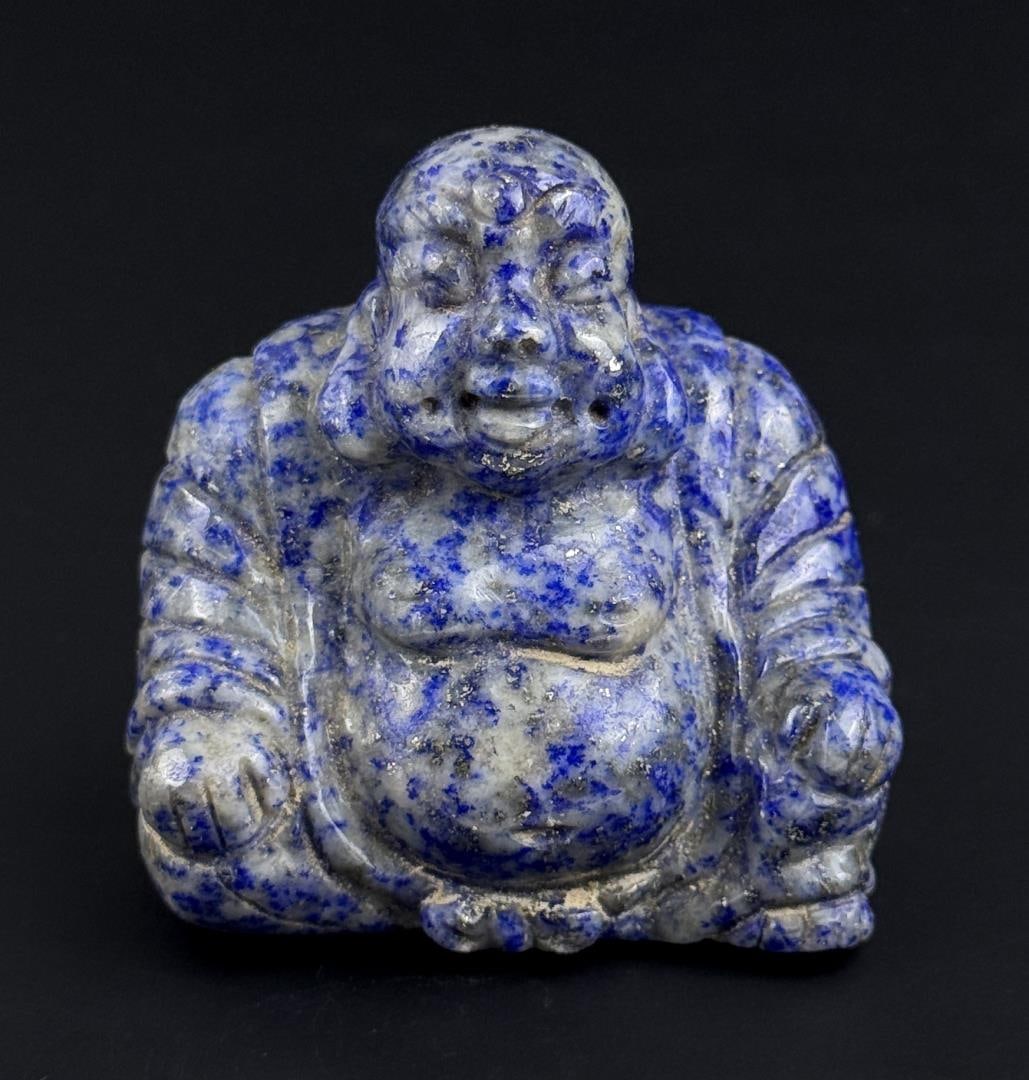 Chinese Carved Lapis Lazuli Buddha (1 of 4)