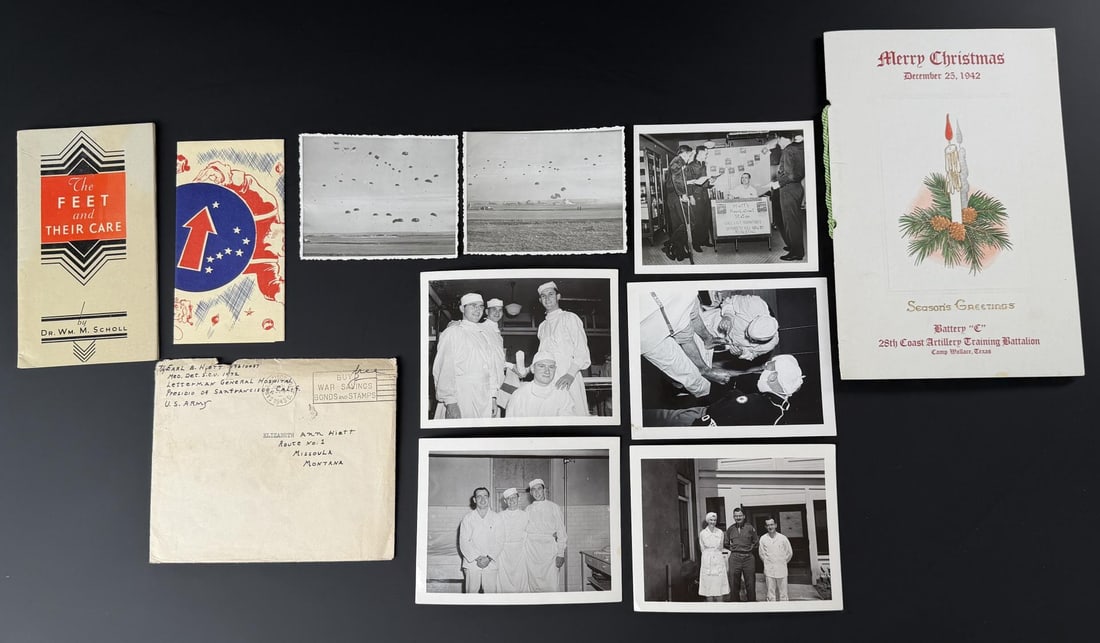 WW2 US Navy Paratrooper Accident Grouping (1 of 7)